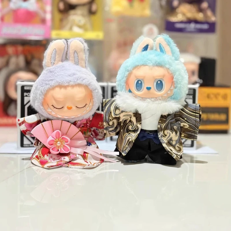 

For Labubu big into energy Doll Dress Kimono Skirt for Ropa labubu V3 V2 V1 Clothes outfits