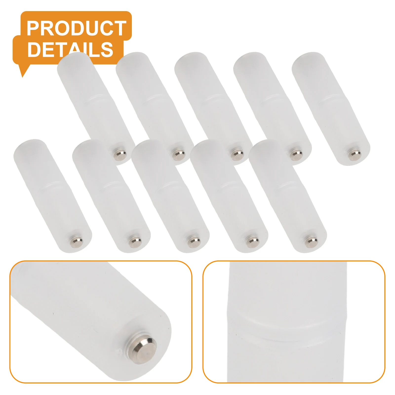 

10 Pieces AAA to AA Battery Adapter Converter Holder Case Switcher for Electronic Devices and Outdoor Equipment