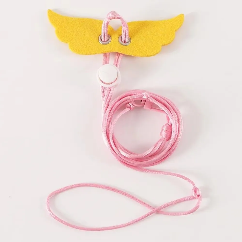 Lightweight Anti-lost Small Pet Harness Safety Buckle Adjustable Strap Guinea Pig Leash Washable Anti-bite Hamsters Harness Walk