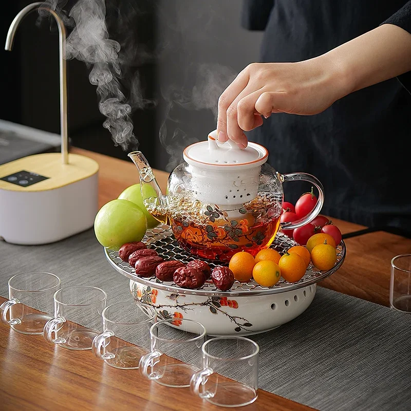 Electric ceramic stove, surrounding stove to make tea, glass to make tea, make tea and boil water