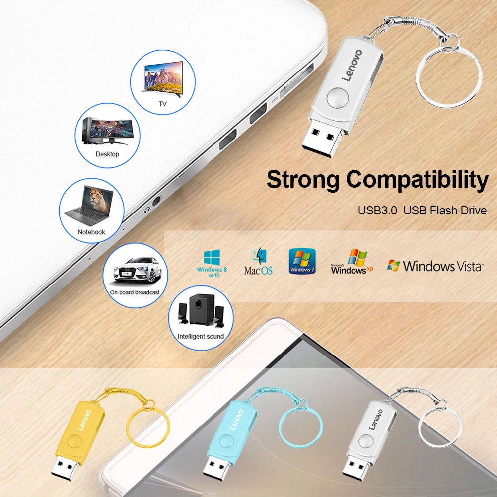 لينوفو 16 تيرا بايت محرك فلاش USB USB3.2 نقل عالي السرعة معدن نوع C U فلاش محمول قلم صغير محرك الذاكرة مقاوم للماء PenDrive #4