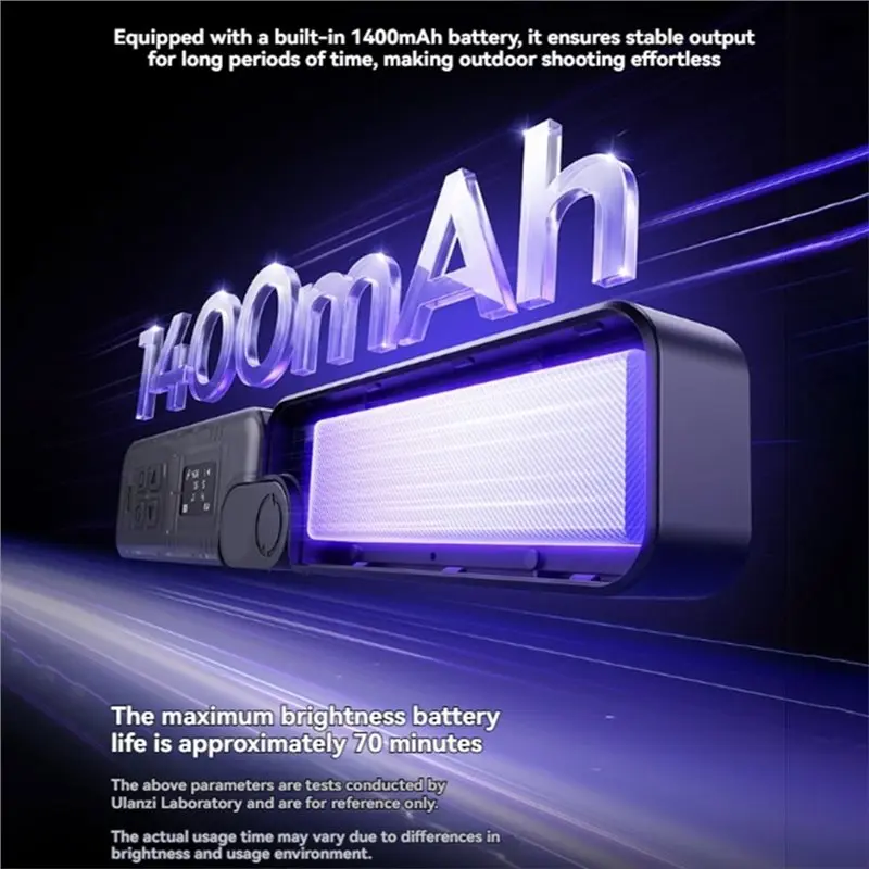 A53M-Folding LED Light FOLD8 Pocket Handheld Light Stick RGB Panel Lamp 2500K-9000K For Vlog Video