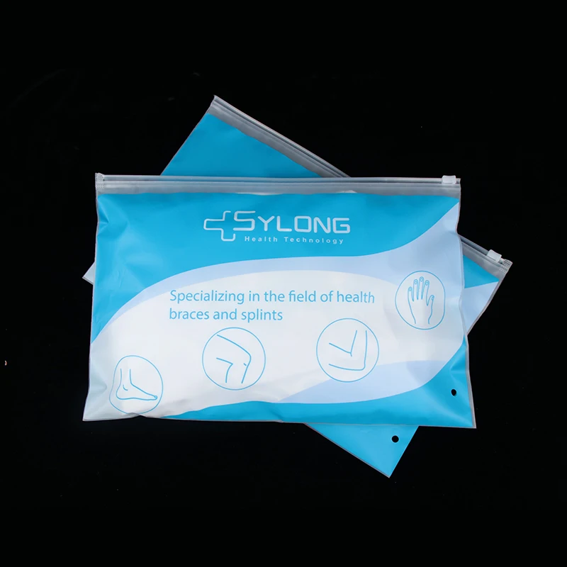 2025customized.Custom Matte Black Frosted transparent dust-proof waterproof bag hole through zipper plastic bag