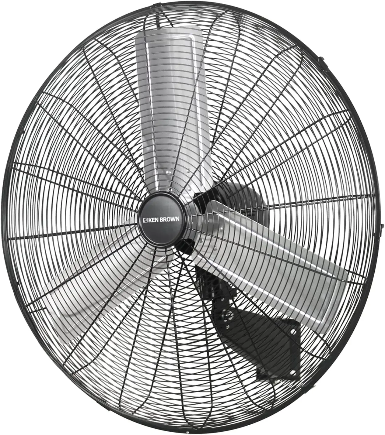 

30 Inch Industrial Oscillating Wall Mount Fan 9500CFM,Heavy Duty Metal,High Velocity,2 Speed,Black