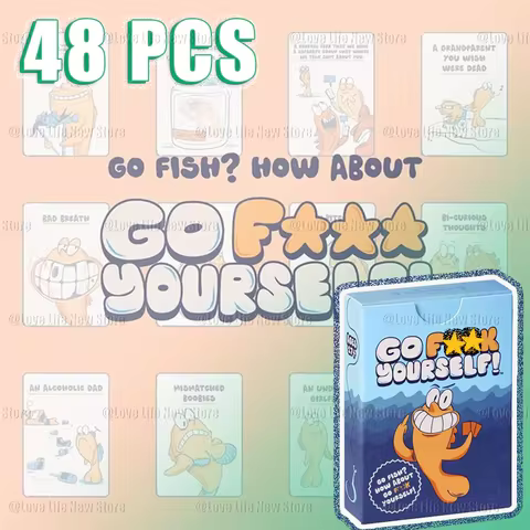 Go Fish Yourself, for Adult Deck Night Party 2+ Players, Gag Gift for Friends Couples Coworkers Family Classic Interactive Fun