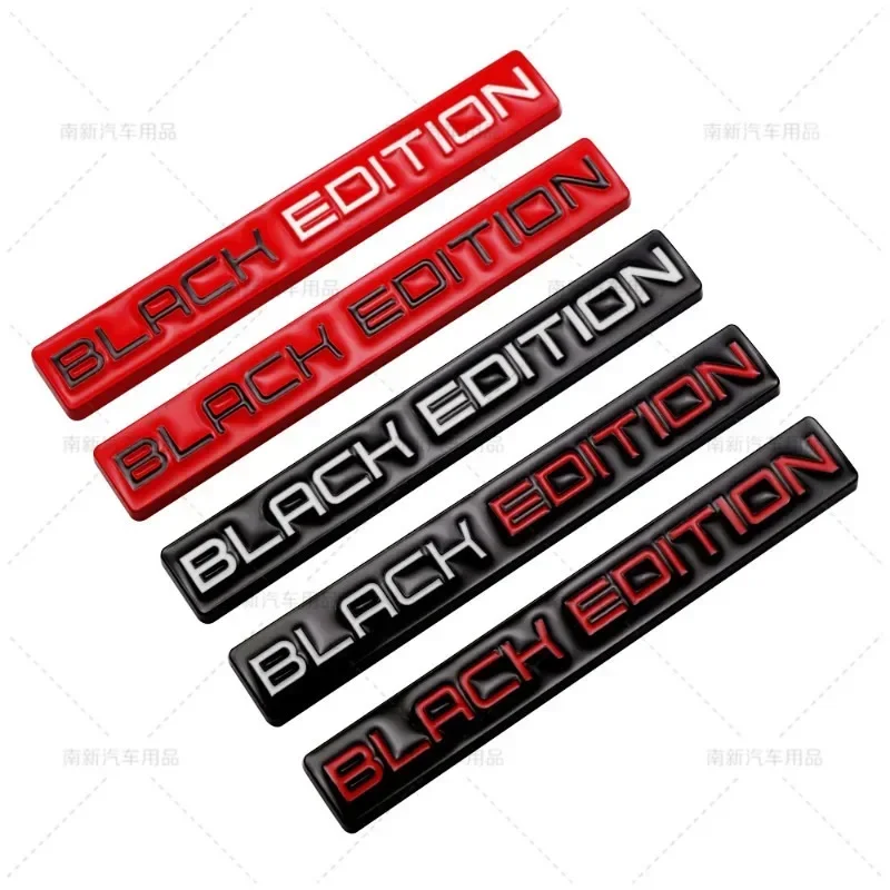 3D Metal BLACK EDITION Logo Car Rear Trunk Front Grille Emblem Badge Stickers For Toyota Honda Lexus Suzuki KIA Hyundai Audi - view 4