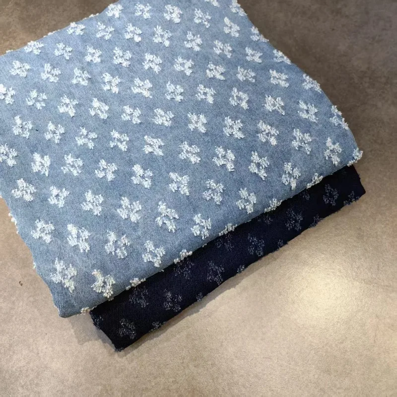 

Джинсовая жаккардовая ткань с ромбовидной перфорированной сеткой для модного дизайна, подушка «сделай сам», сумка для обуви, ткань для шляпы, материал для шитья своими руками