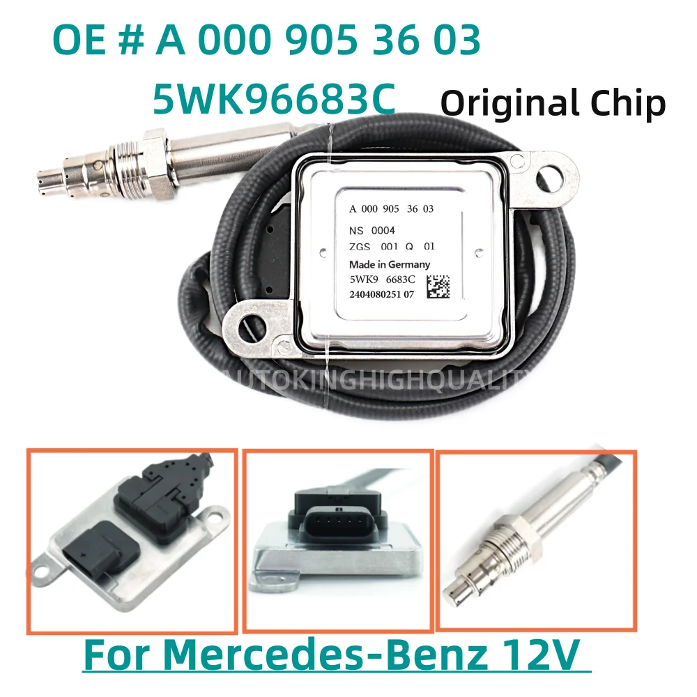 

A0009053603 0009053603 Nox sensor for MERCEDES-BENZ W221 W205 W166 W176 GLE350/400 G350 ML350 A180 C180 C220 BlueTEC 5WK96683C/D