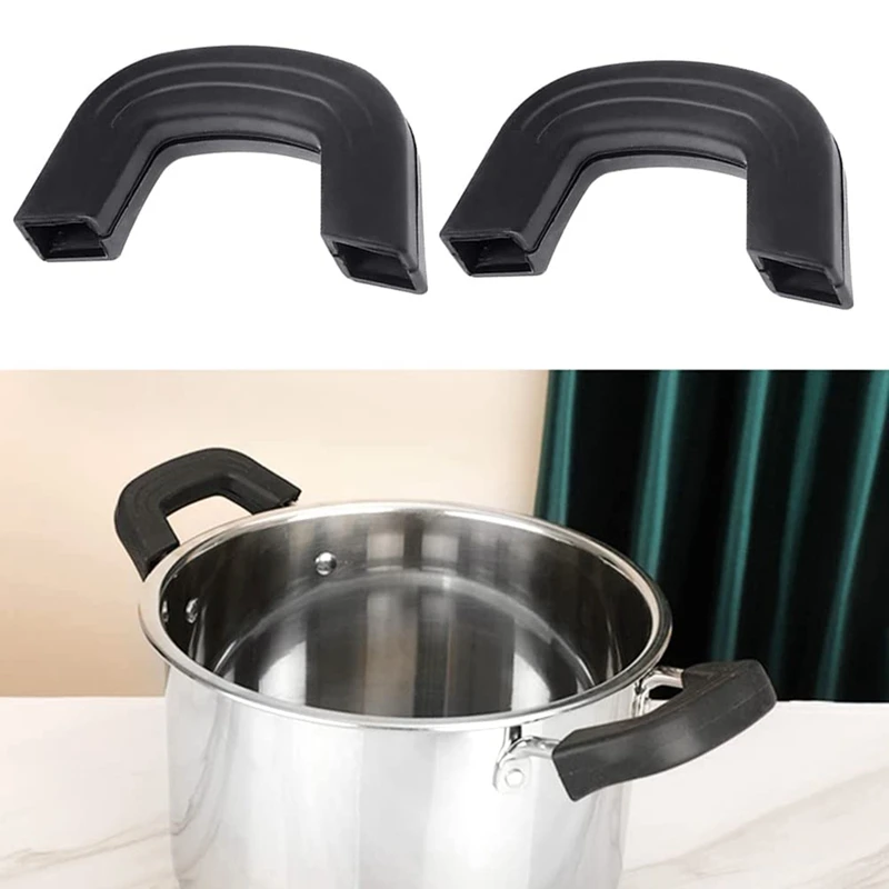 Silikon Topf griffe Griff halter Finger schützen Topf halter hitze beständige Silikon klemme Griff abdeckung für Bratpfannen