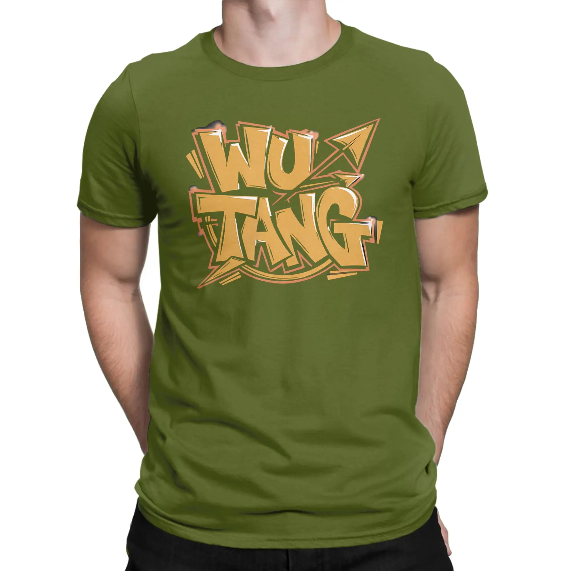 Legendary Rap Group Wu Tang Clan T Shirts Men Pure Cotton Vintage