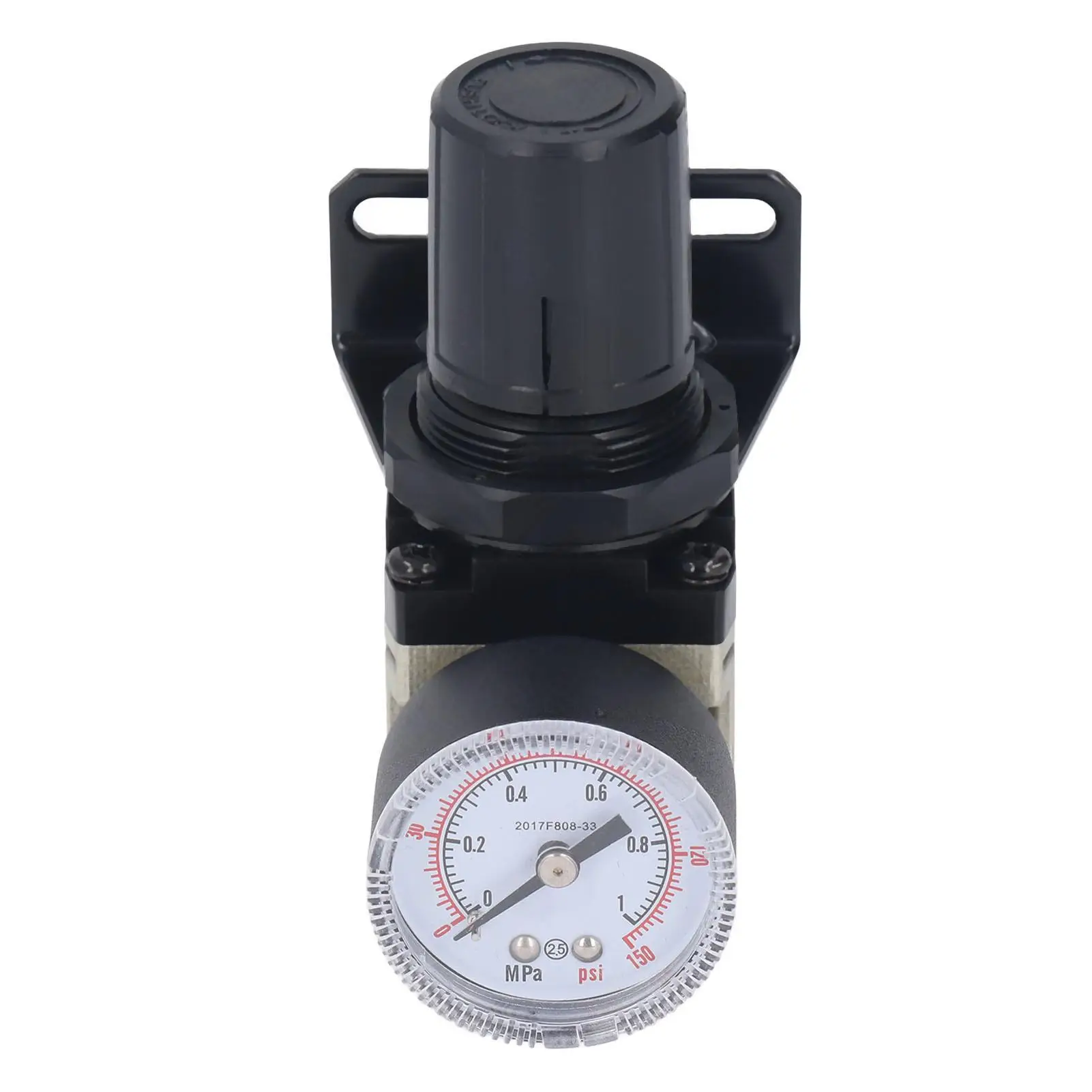 Aluminum Alloy Pressure Control Valve Regulator 1/4 NPT 0-150 PSI with Gauge & Bracket