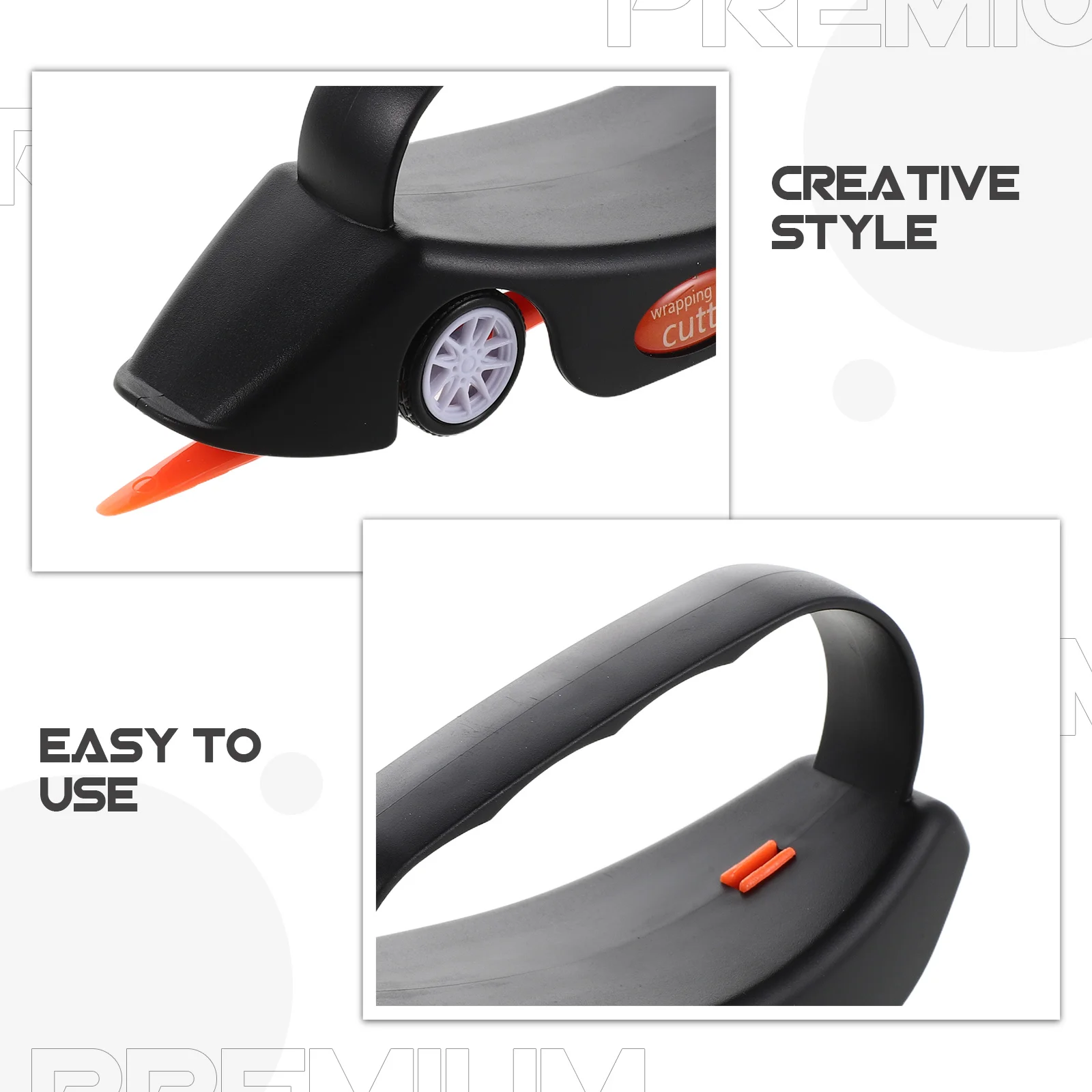 1 مجموعة قطع الورق المحمولة مع مقبض مريح لقضاء عطلة عيد ميلاد الهالوين التفاف انزلاق قطع أداة الحرفية سكرابوكينغ #4