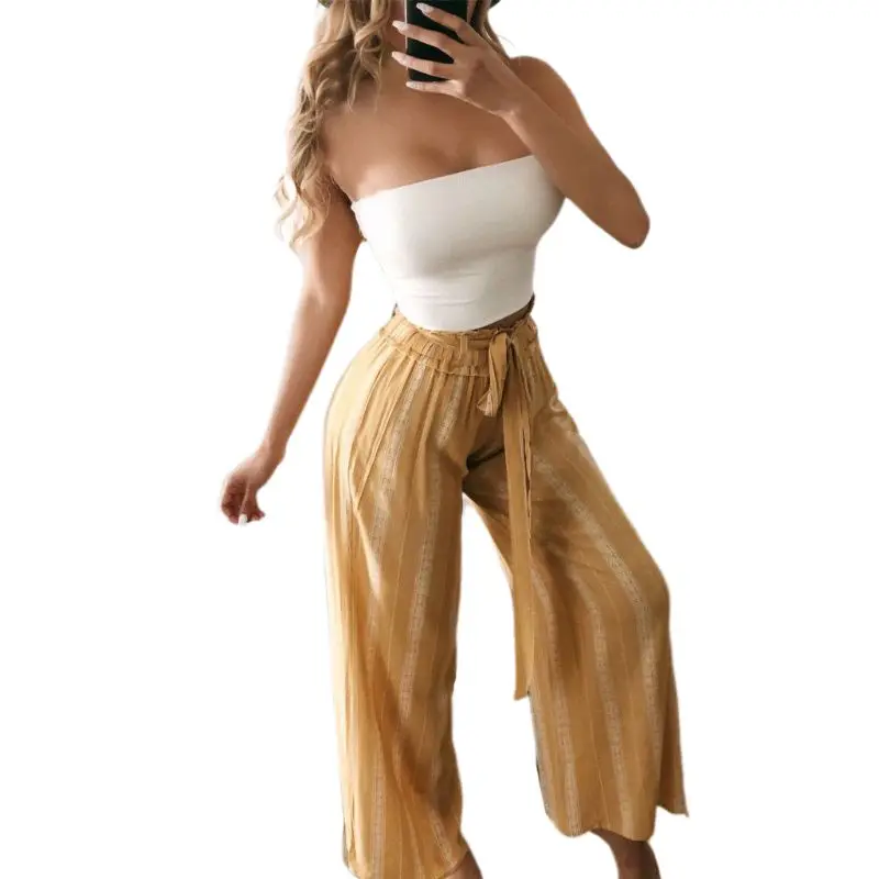 สตรีเซ็กซี่ Strapless Off Shoulder Crop Tube Top สีทึบยืด Bandeau