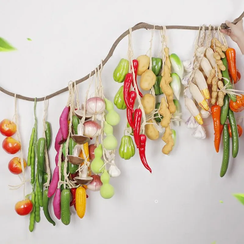 Simulazione artificiale cibo verdure falso peperoncino frutta fotografia oggetti di scena per la decorazione della casa decorazione della parete di natale