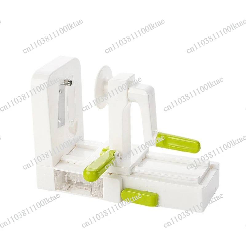 Five-in-one Multi-functional Vegetable Cutter, Radish Cucumber Shredded Folding Reel, Hand Crank Shredded Potato