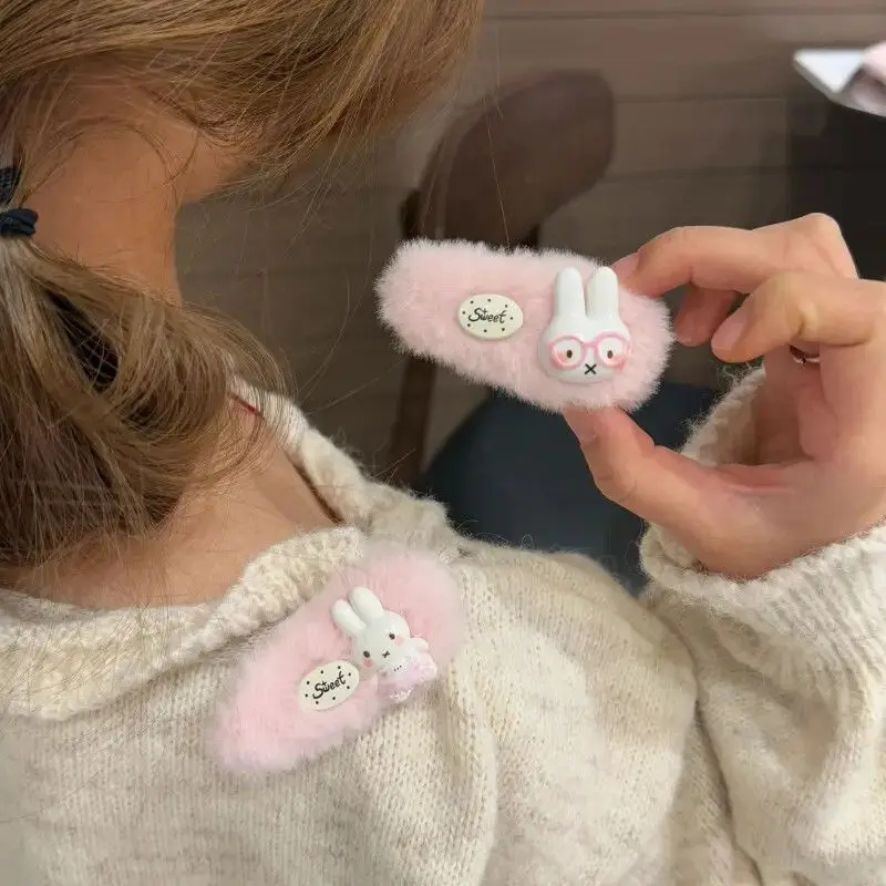 New Miffy Hair Clip High Color Value Q Version Doll Patch Creative Girl Sweet and Cute Side Bangs Broken Hair Clip Birthday Gift view 6