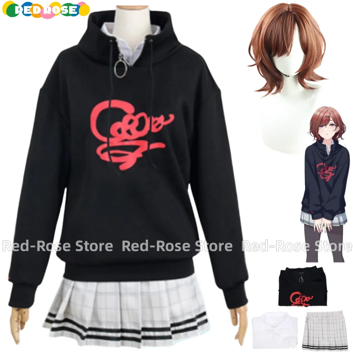 Anime Game The Idolm@Ster Shiny Colors Higuchi Madoka Cosplay Costume Noctchill Wig Hoodies Uniform Man Woman Halloween Suit