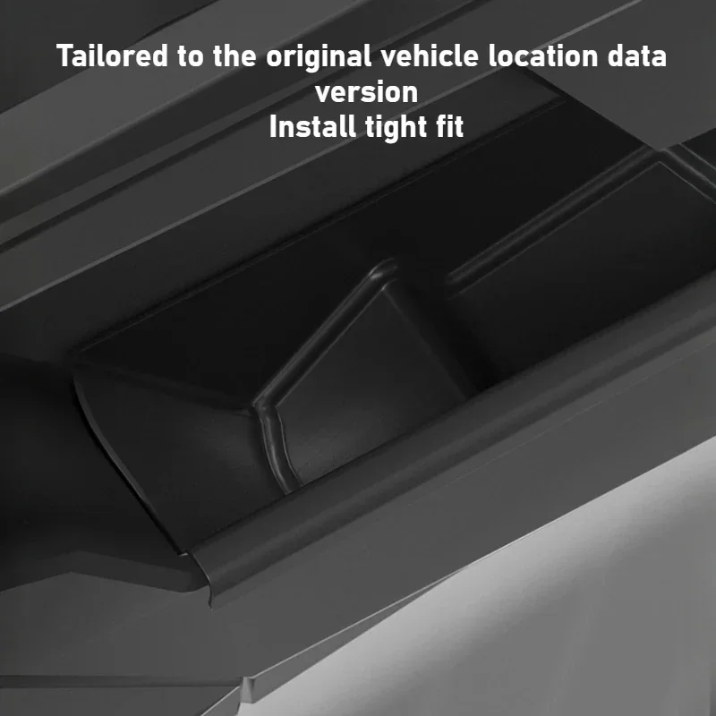 صندوق تخزين جانبي للباب الأمامي لـ Tesla Cybertruck 2026 TPE تخزين درج منظم مسند ذراع الباب مظلة صندوق قمامة اكسسوارات السيارات #2