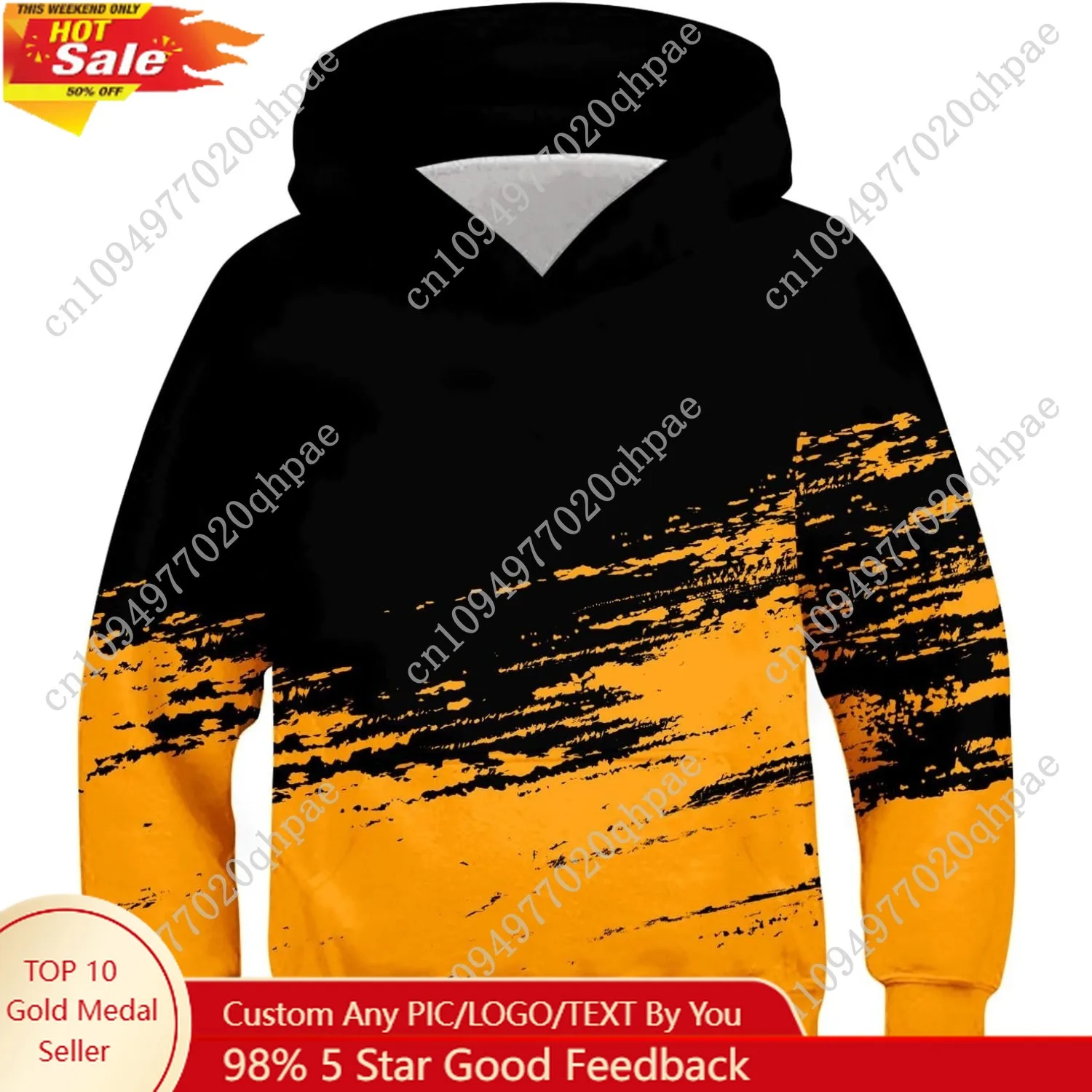 

Belovecol Boys Hoodies 3D Printed Hooded Sweatshirts Casual Long Sleeve Pullover with Pocket for 6-16 Years
