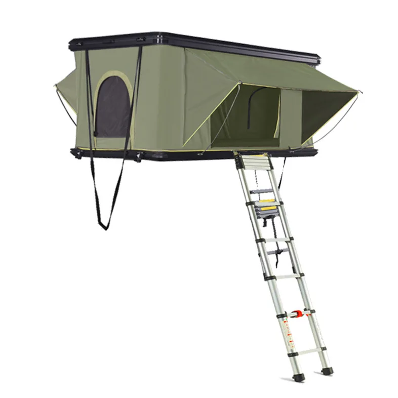 متوفر في المخزون خيمة سقف مستقيمة لشخصين لمركبات RV على الطرق الوعرة الخاصة أوتوماتيكية بالكامل قابلة للطي ونوافذ تهوية مقاومة للمطر #1