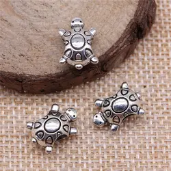 Men Accessories Turtle European Big Hole Beads Jewellery Making Supplies 14x9x7mm 5pcs