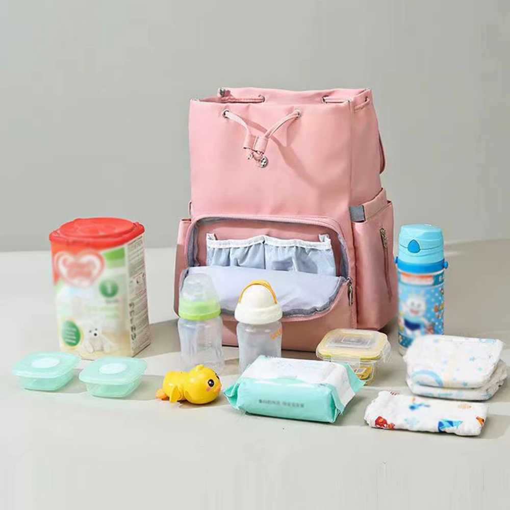 Imagem -05 - Syzm Mamãe Bolsas de Fraldas Grande Capacidade de Viagem Mochila do Bebê Fralda Mudando Bolsas Multi-função Impermeável ao ar Livre Bolsas de Maternidade