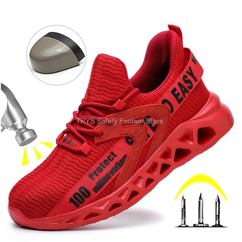 Kevlar Anti-Stab Safety Shoes Men Work Footwear Anti-Smash Protective Work Shoes Men Women Steel Toe Shoes Work Shoes Lightweigh