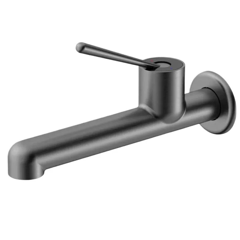 All-copper concealed wash basin faucet, gun ash hotel engineering homestay household concealed art faucet