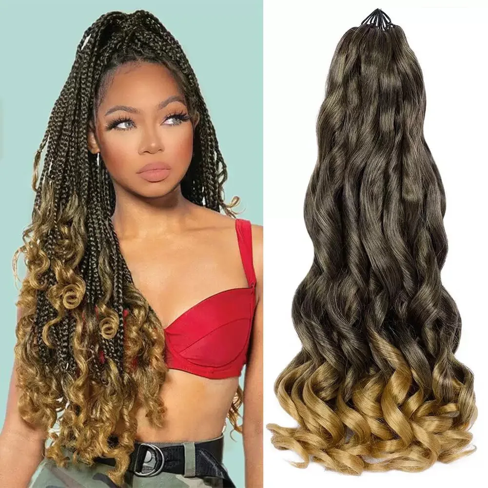 French Curl Loose Wavy Braiding Hair 12/16 Inch
