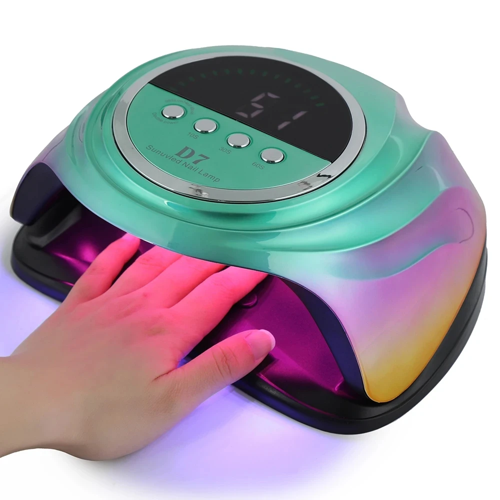 D7 Powerful 66LEDs Red Light LED Nail Lamp For Gel Nail Polish Drying Smart Sensor Professional Nail Art Salon Manicure Machine