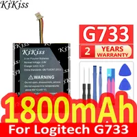 1800mAh KiKiss Powerful Battery For Logitech G733 LightSpeed 3 Wire Plug