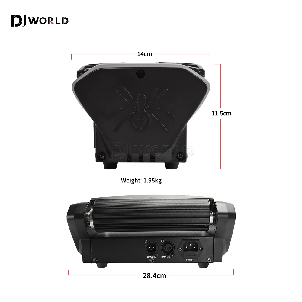 8X6W Mini Led Spider Light Rgbw Beam Moving Head Light 7/15 Dmx Voor Dj Disco Party Beroep Muziek Podium Lichteffect