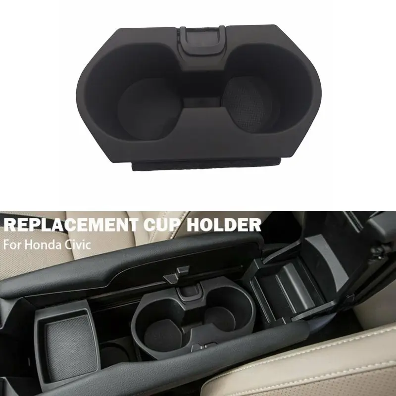 

Car Cup Holder Insert For Honda Civic 2016 2017 2018 2019 2020 2021 Accessories Center Console Drink Cup Holder 83446-TBA-A01ZA