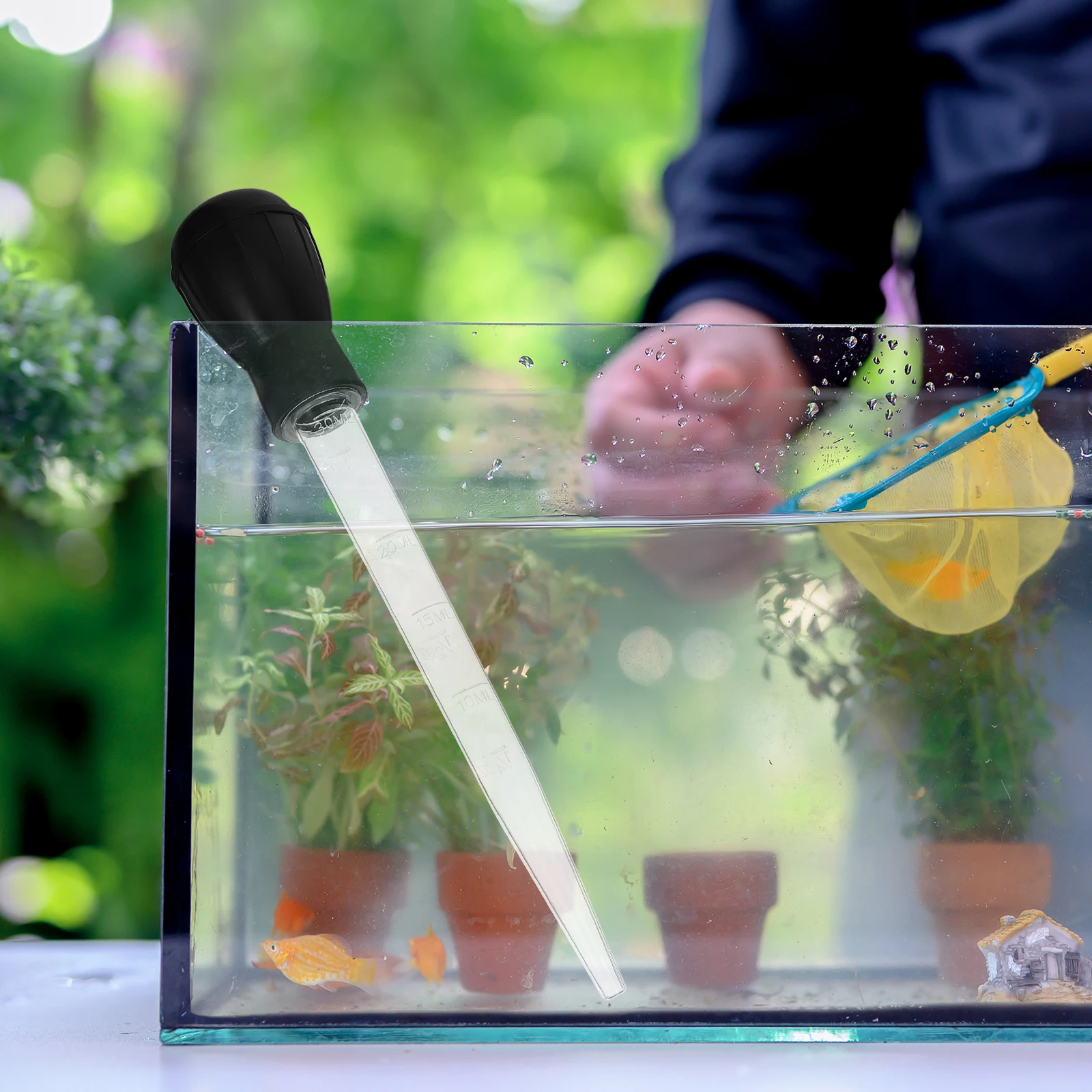 

Portable Manual Cleaner Tank Supplies Reusable Water Changer Waste Remover Fish Poop Sucker Practical Aquarium Cleaning Tool