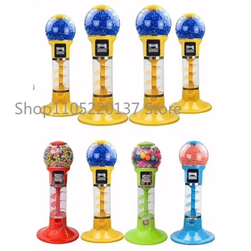 130Cm High Spiral Gacha Machine Chewing Gum Bubble Gum Bouncy Ball Candy Vending Machine Capsule Toy Fenugreek Machine for Sale