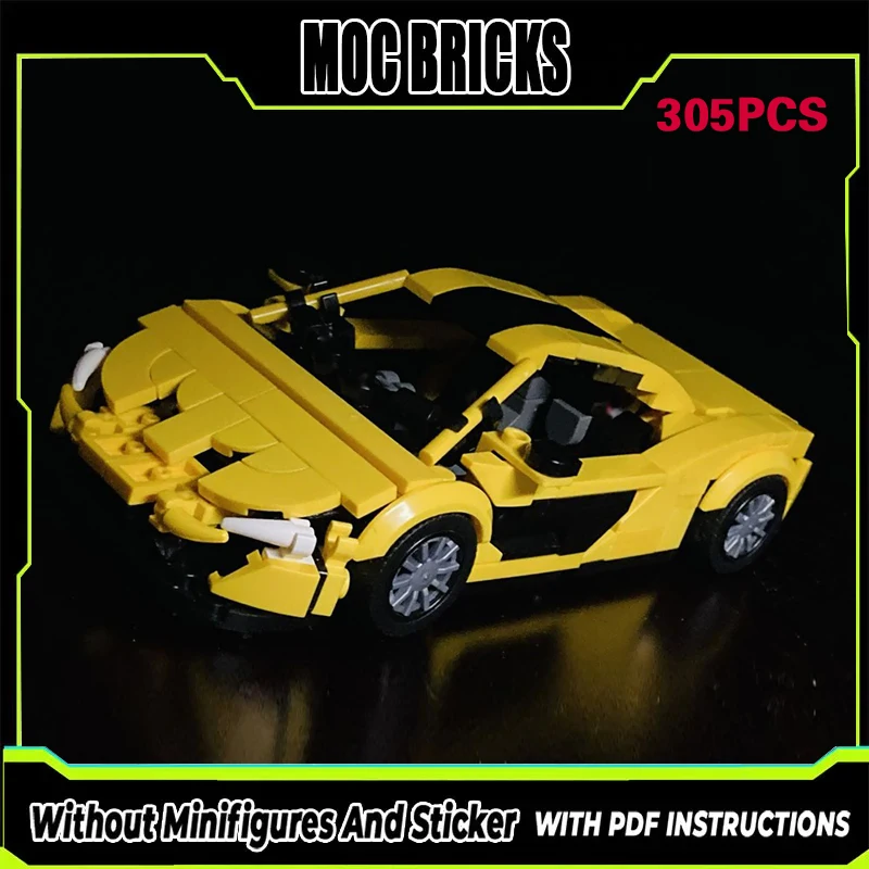 

Speed Racing Car Model MOC Building Bricks P1 Hybrid Hypercar Modular Technology Gifts Holiday Assemble Children Toys Suit