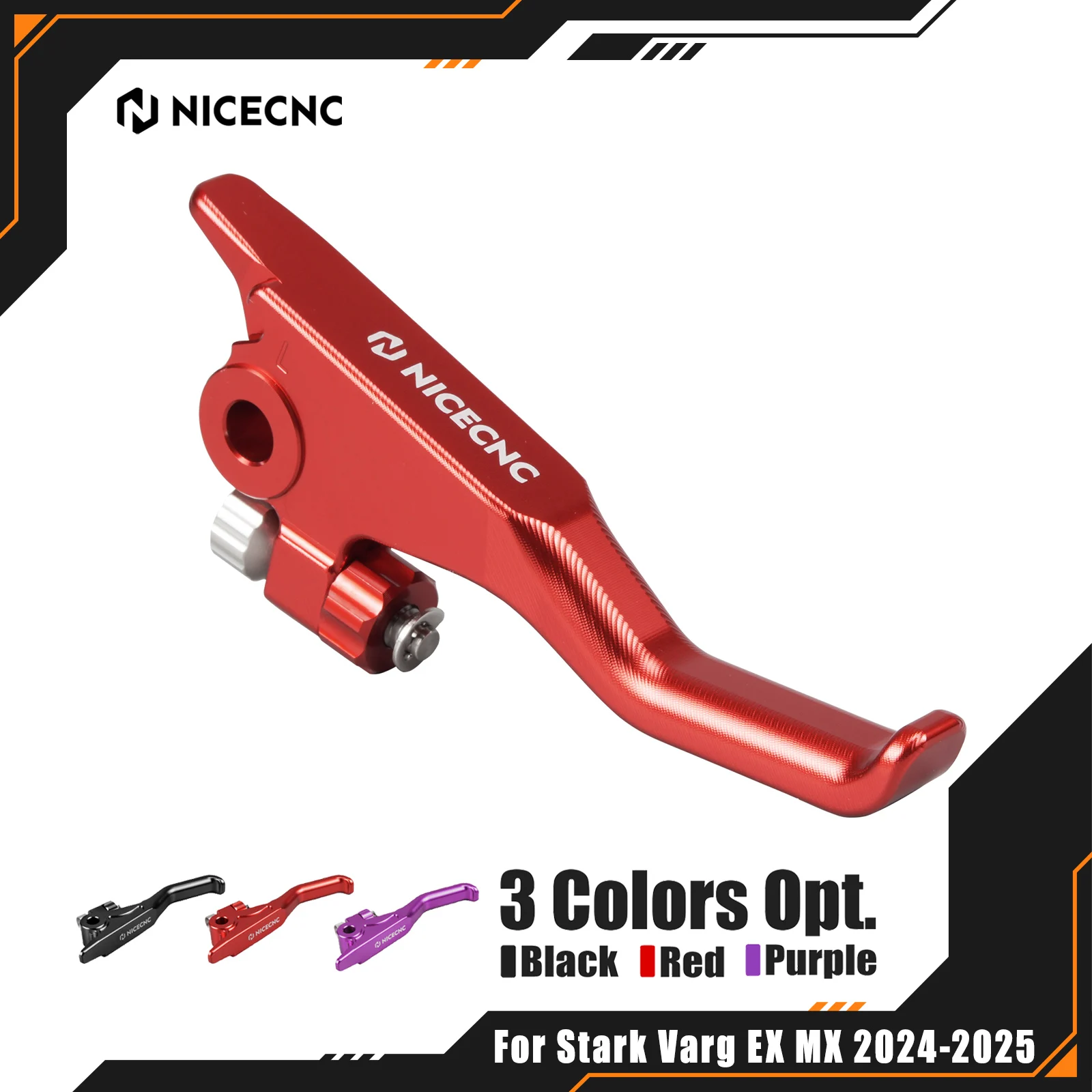 

NICECNC For Stark Varg EX 2024-2025 Motorcycle Left Shorty Brake Lever Handle Aluminium For Stark Varg MX Electric Dirt Bike