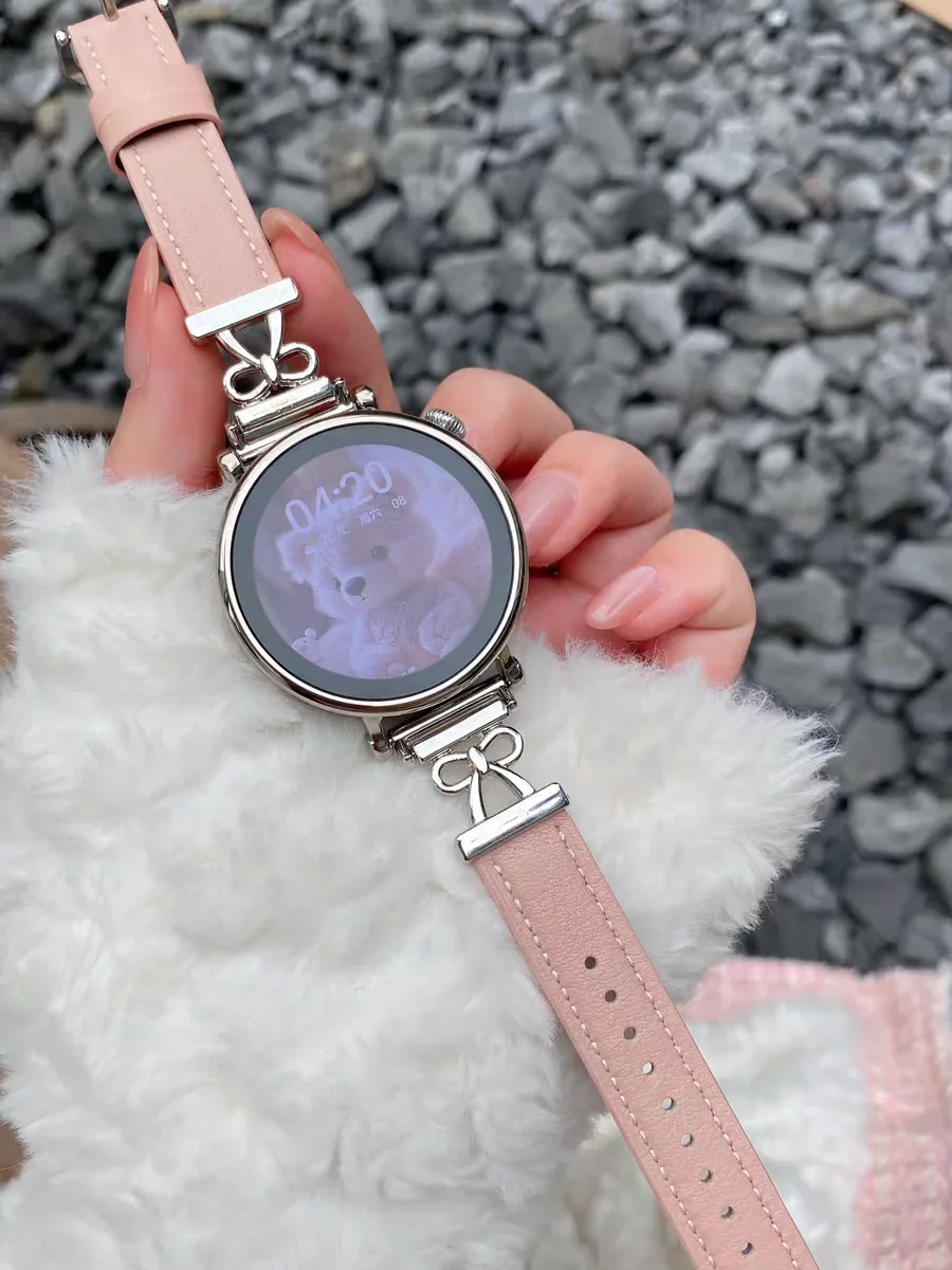 ممتاز جودة عالية حزام حلقة جلدية ربط الفرقة لساعة سامسونج جالاكسي 7 FE 5 برو 4 6 الكلاسيكية 44 مللي متر 40 مللي متر سوار كوريا