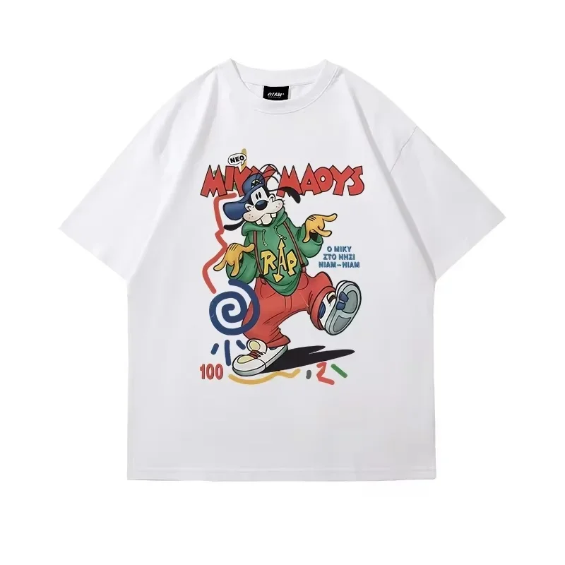 

Summer 2025 Men's silly hat, dazzling and humorous printed family short-sleeved 100% pure cotton T-shirt, neutral clothing