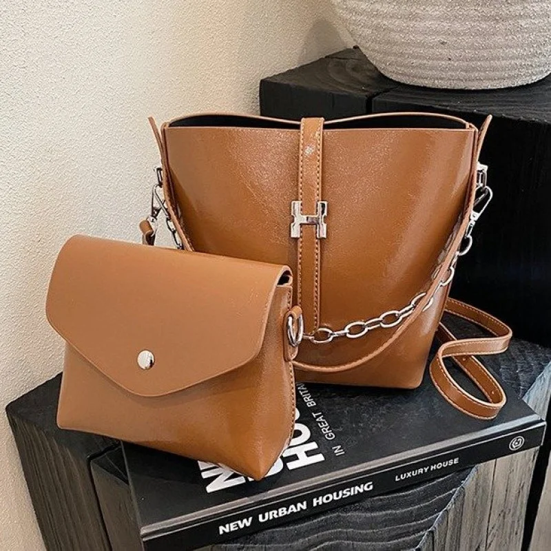 

Durable Leather Crossbody Bag For Women Fashionable Shoulder Handbag Luxury Brand Designer Tote Ladies Purse