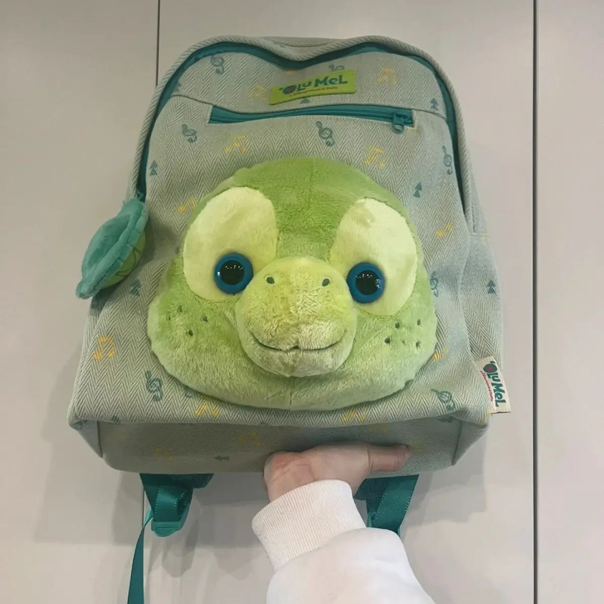 Disney Quan Hongchan Same Style Olu Mel Turtle Large Capacity Cute Wind Bag Suitable For Students And Adults