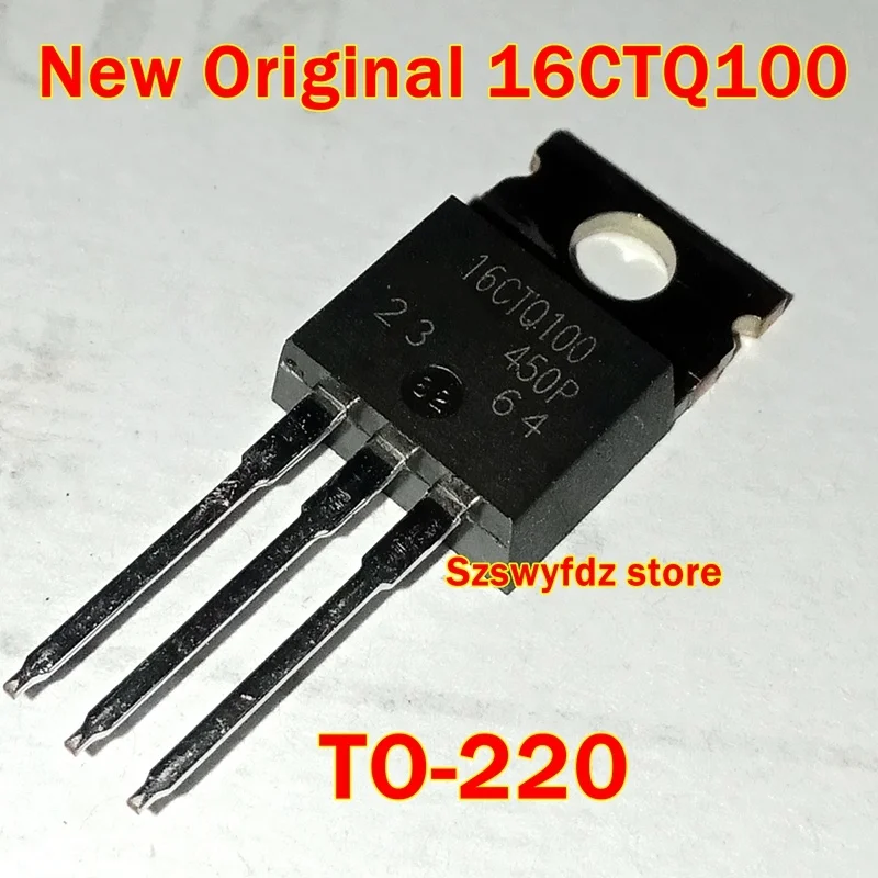 

1pcs to 100pcs New Original 16CTQ100 TO-220 SCHOTTKY RECTIFIER 8A 100V