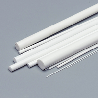 Solid ABS Round Rod Diameter 1/2/3/4/5/6mm x Length 250mm Plastic Tube Pipe DIY Material for Model Part Accessories