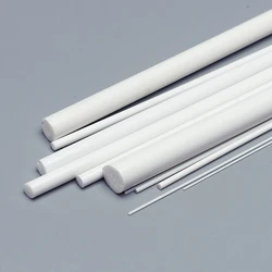 Solid ABS Round Rod Diameter 1/2/3/4/5/6mm x Length 250mm Plastic Tube Pipe DIY Material for Model Part Accessories