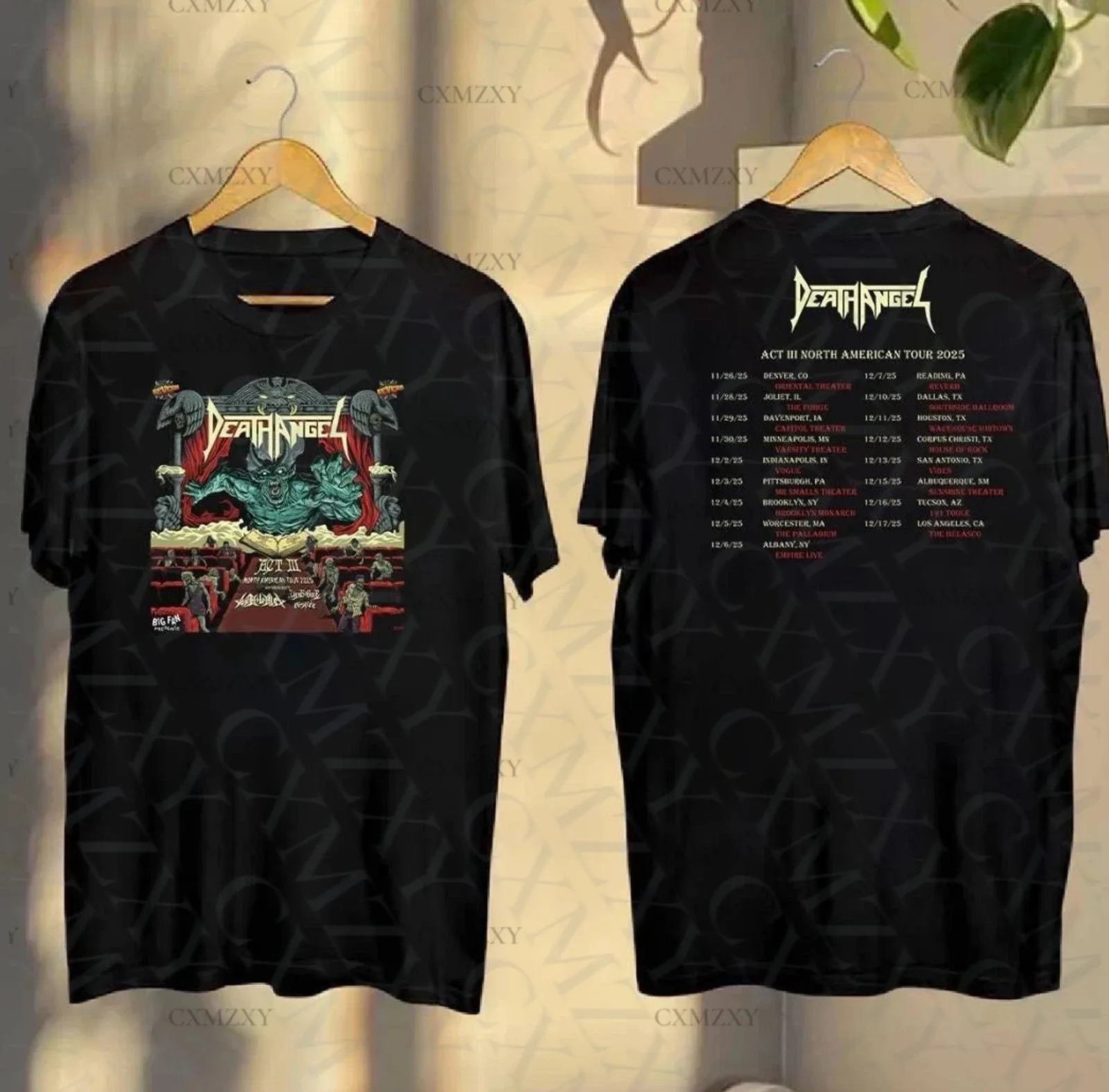 

Death Angel Act Iii North American Tour 2025 Unisex 100% Cotton T-shirt