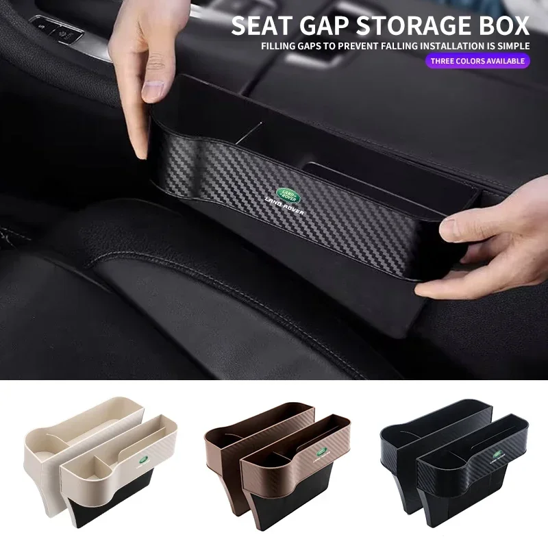 Car Seat Gap Organizer Crevice Storage Box For Land Rover Freelander 2 L2 LF Discovery 3 4 L462 Range Rover Sport Evoque Styling