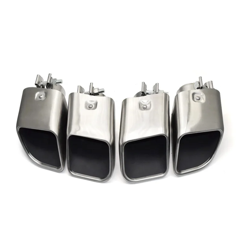 SYPES Turbo Square Exhaust Muffle Tip Modified For  Cayenne Panamera Macan Original Four Tip Modified Square