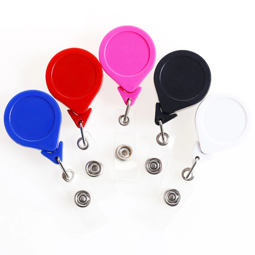 10pcs Lot Retractable Badge Holder Badge Clips for Nurse ID Badge Reel with Alligator Clip