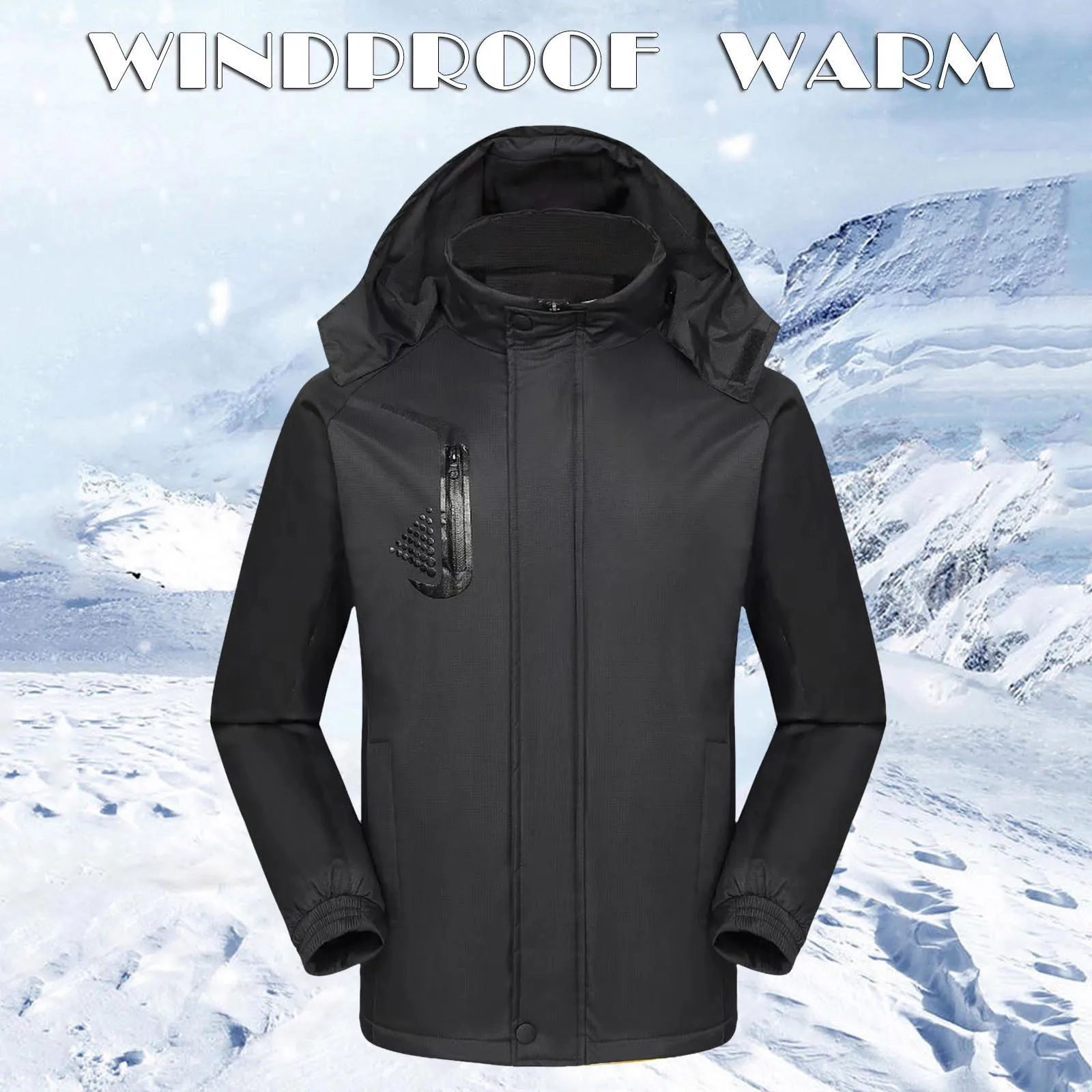 Womens Ski Jacket Warm Winter Snow Coat Mountain Windbreaker Hooded Thicken Snow Clothes Snowboarding Clothing Windproof Outfits