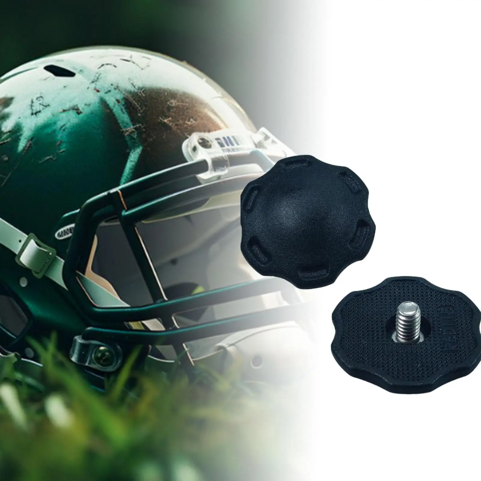 2 Pieces American Football Helmet M4 Screws Rugby Protective Cap Accessories